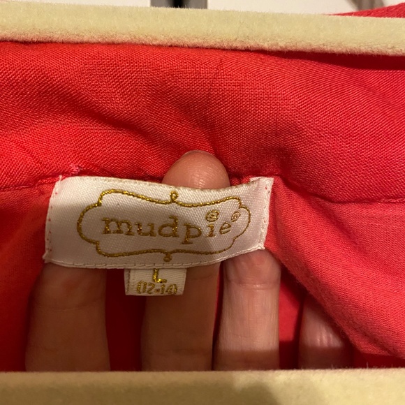 Mud Pie Women's Sleeveless Sundress Dress Sz.L Hot Pink with Blue and Cream Trim - Picture 2 of 16